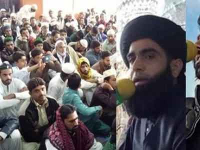 مولانا فاروق الحسن و شہیر سیالوی کامرہ کینٹ غفوریہ مسجد نیر اے پی ایف کالونی کامرہ کینٹ میں 23 واں عید میلادالنبی صلی اللہ علیہ وسلم اور ختم نبوت کانفرنس سے خطاب کر رہے ہیں 