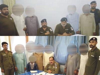 تھانہ باہتر اور بسال پولیس کی کارروائی،11 قمار باز رنگے ہاتھوں گرفتار