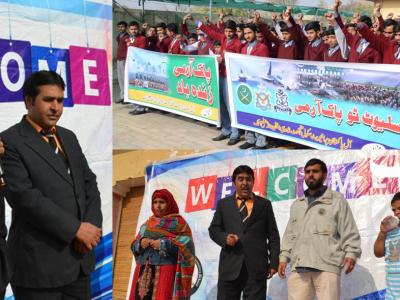  بیکن لائٹ سکول جنڈ میں پاک آرمی سے اظہار یکجہتی تقریب 