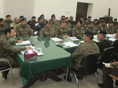 اٹک، ڈی پی او آفس میں کرائم میٹنگ کا انعقاد ،افسران کی شرکت