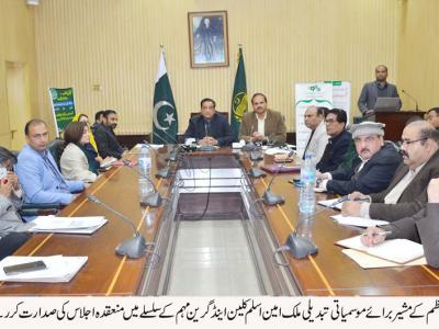  کلین اینڈ گر ین پر وگرام کے ذریعے ملک سر سبزو شاداب ہو گا، ملک امین اسلم