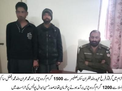 پولیس کی جرائم پیشہ افراد کیخلاف کارروائی،6 ملزمان گرفتار