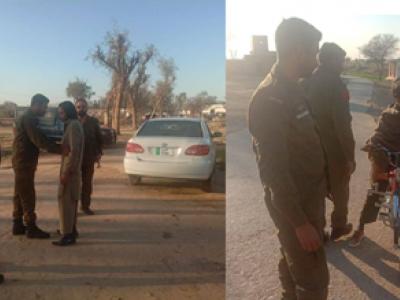 تھانہ بسال کا ایس ایچ او کی زیر نگرانی مٹھیال میں سرچ آپریشن