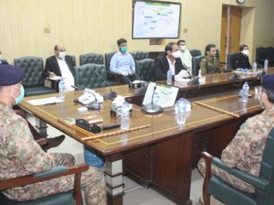 کورونا اقدامات، جنرل آفیسر کمانڈنگ میجر جنرل ماجد جہانگیر کا دورہ اٹک