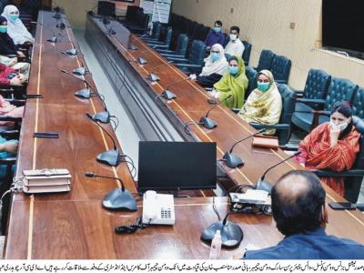  اٹک وومن چیمبر آف کامرس اینڈ انڈسٹری کے وفد کی علی عنان قمر سے ملاقات 