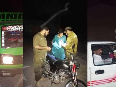 اٹک پولیس کی ضلع بھر میں مختلف مقامات پر سنیپ چیکنگ