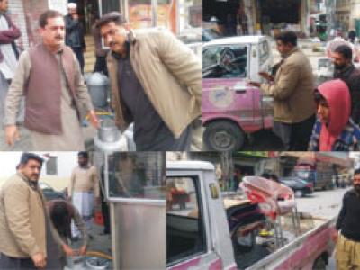 میونسپل کمیٹی اٹک کا تجاوزات کیخلاف آپریشن،سامان ضبط