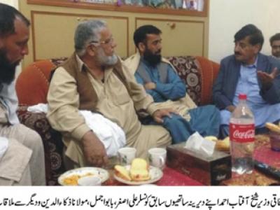 سابق وفاقی وزیر شیخ آفتاب احمد کا حضرو کا دورہ، غمی و خوشی میں شرکت 