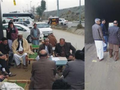 حضرو، ڈپٹی ڈائریکٹر مینٹینیس موٹروے کا چھچھ انٹر چینج کا دورہ