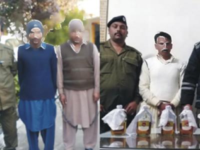 تھانہ حسن ابدال، رنگواور نیو ایئر پورٹ کی کارروائی،7 ملزمان گرفتار