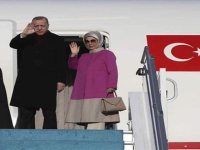 ترک صدر رجب طیب اردوان پاکستان پہنچ گئے