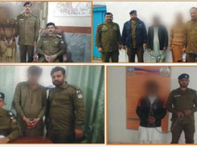 اٹک پولیس کا جرائم پیشہ افراد کیخلاف کریک ڈائون،28 ملزمان گرفتار